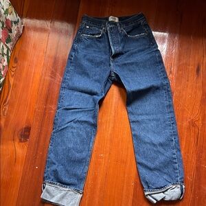 AGOLDE Men's Deep Blue Relaxed Jeans